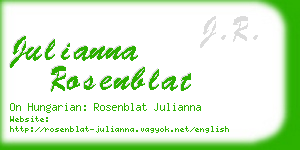 julianna rosenblat business card